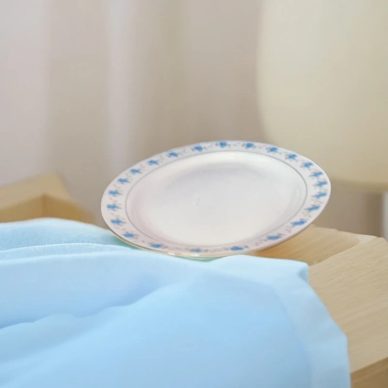 景德镇陶瓷描金小兰花12寸大鱼盘 龙珠阁