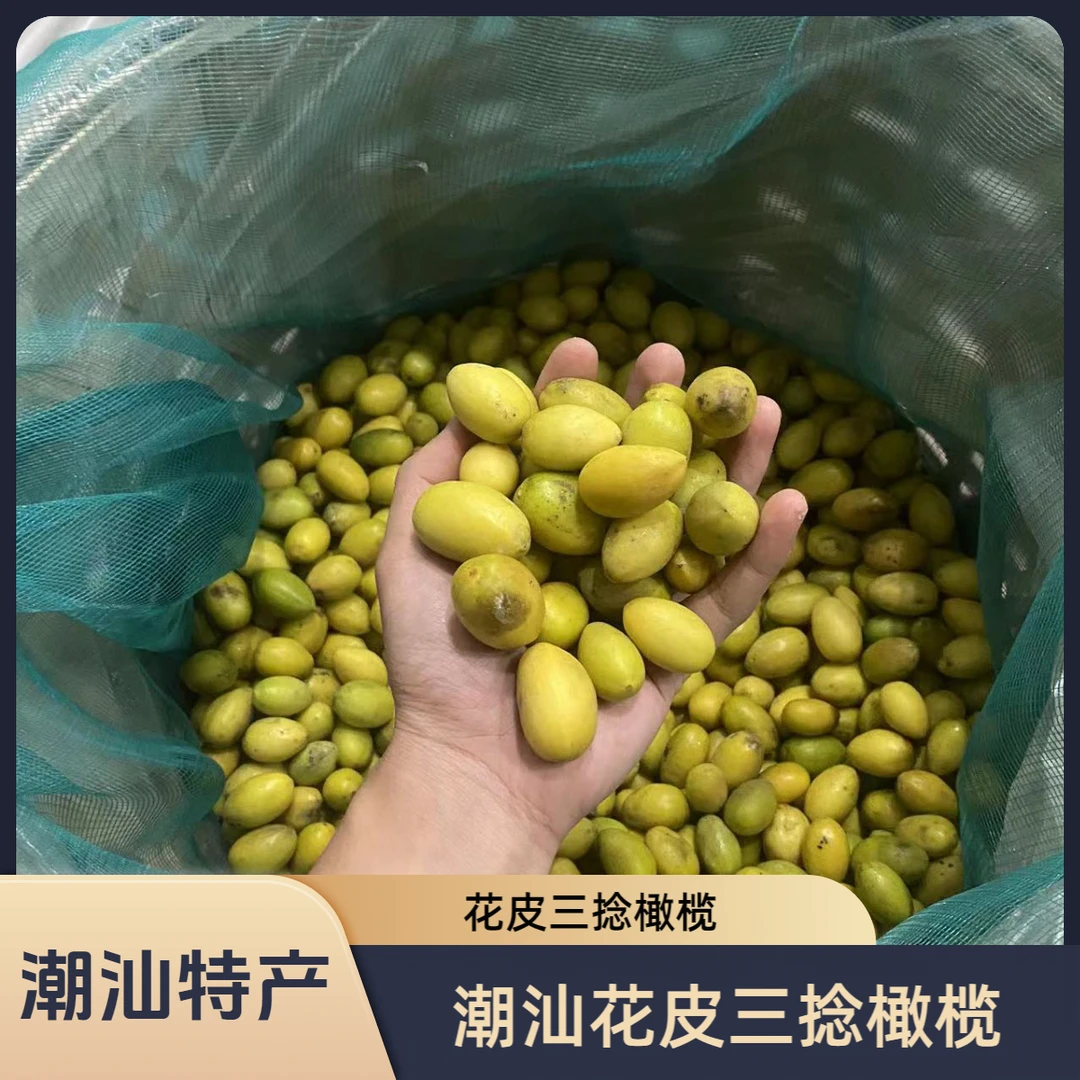 潮汕金灶本地花皮三捻橄榄三凌橄榄生吃榨汁煲汤1斤 介意花皮勿拍