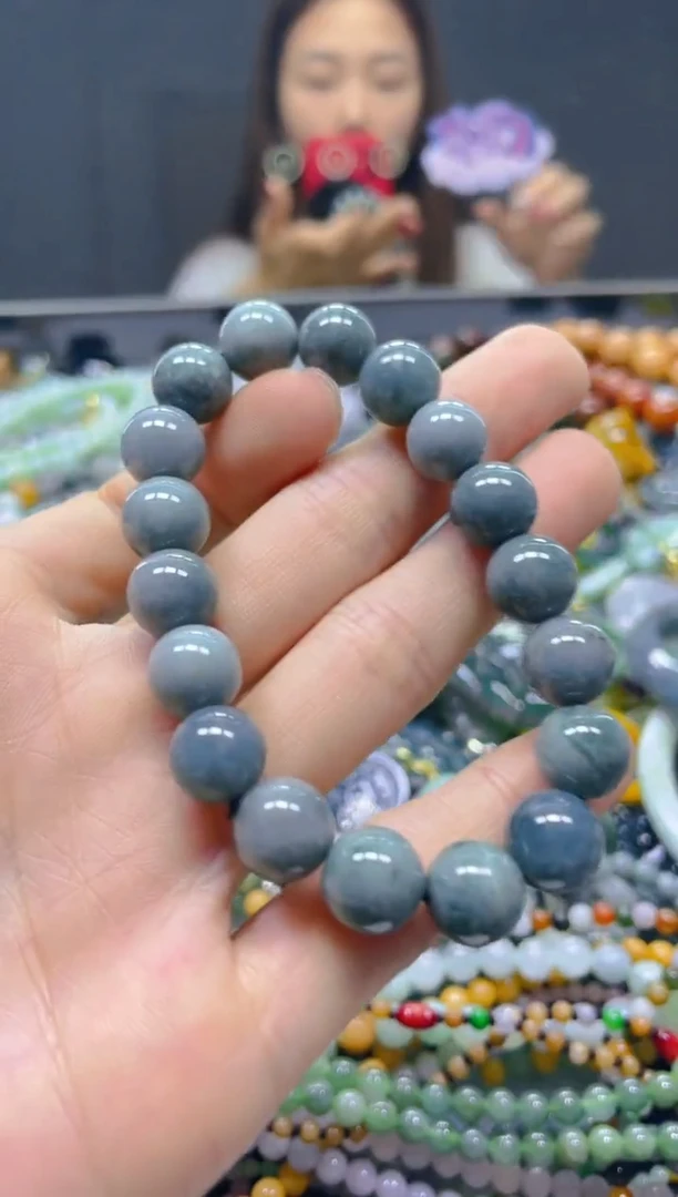 颈饰未镶嵌翡翠10MM/L/翡翠A货，一件也是批发价
