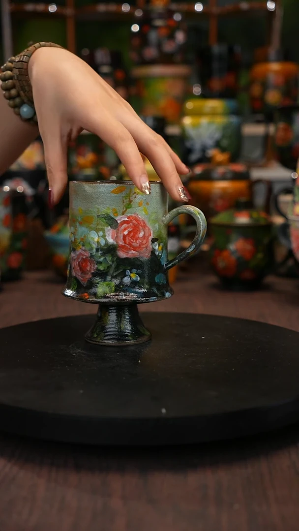 油画手绘 釉下彩