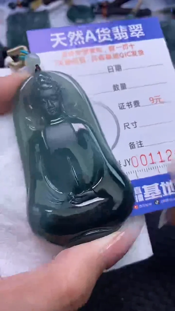 翡翠未镶嵌颈饰    1266