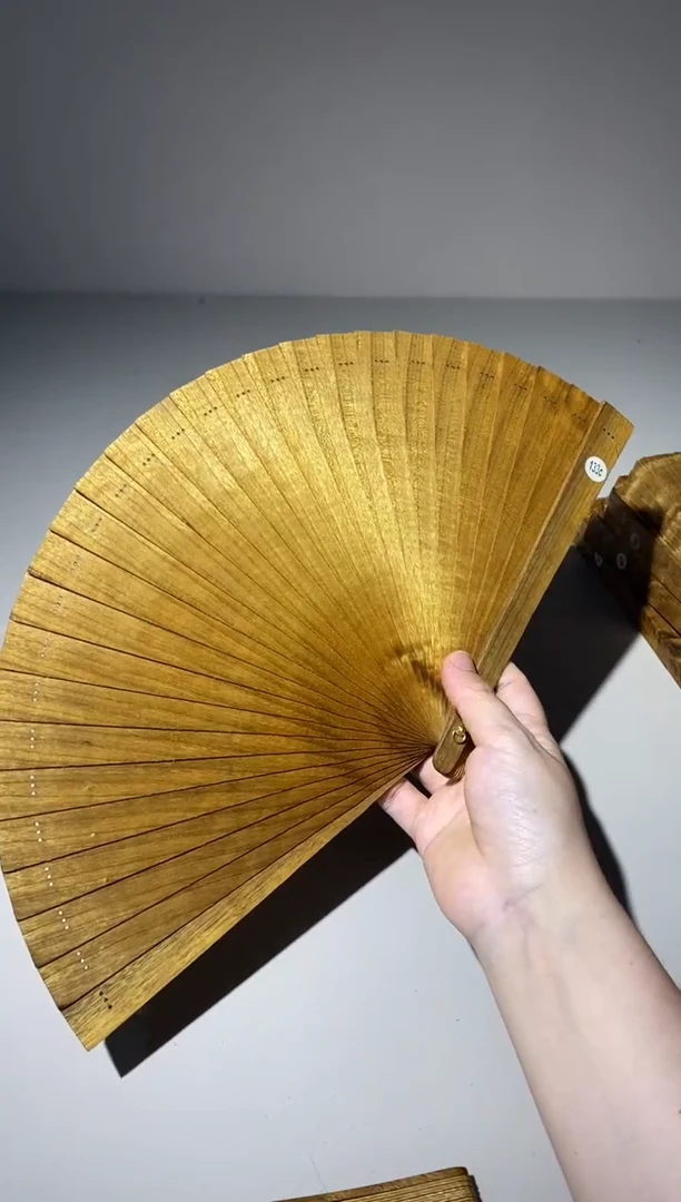 金丝楠21cm金丝楠木小叶桢楠扇133c