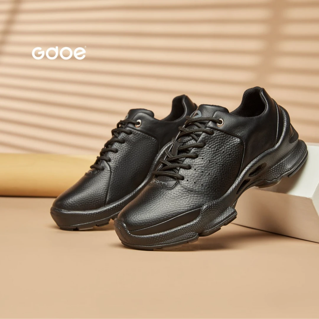 2025爆款爱家正品一体注塑成型真皮透气男轻便休闲鞋运动皮鞋1