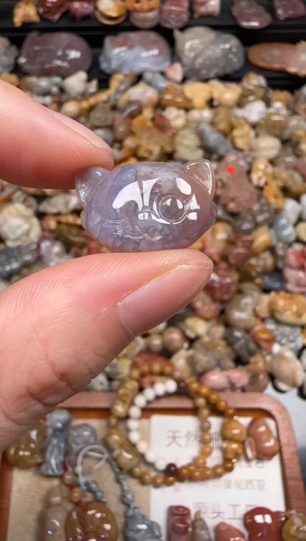 硅化珊瑚（珊瑚玉）未镶嵌颈饰147