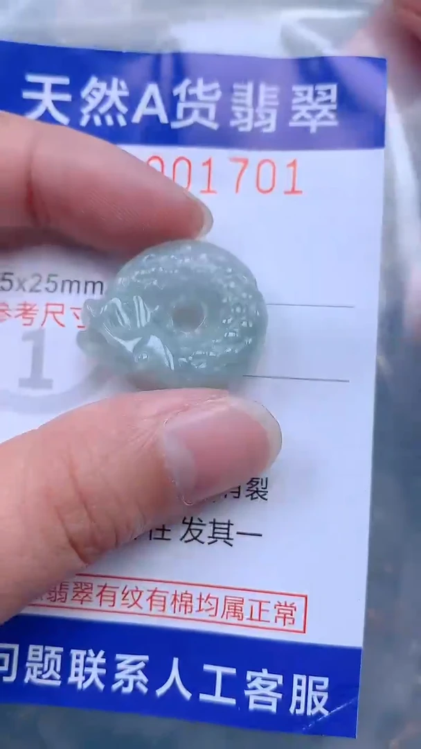 翡翠未镶嵌吊坠(不含链)1