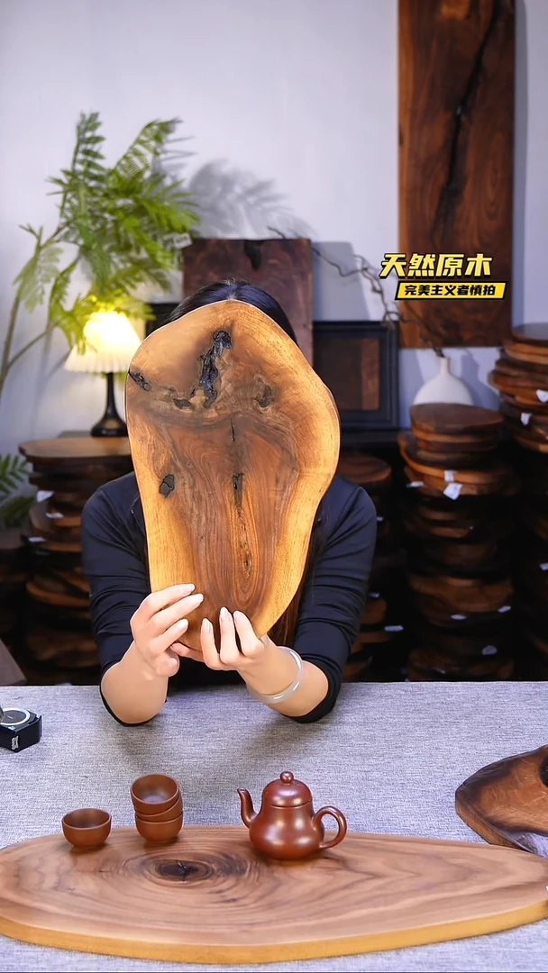 木北美黑胡桃原木.干裂疤结不属于商品质量问题完美主义者慎拍