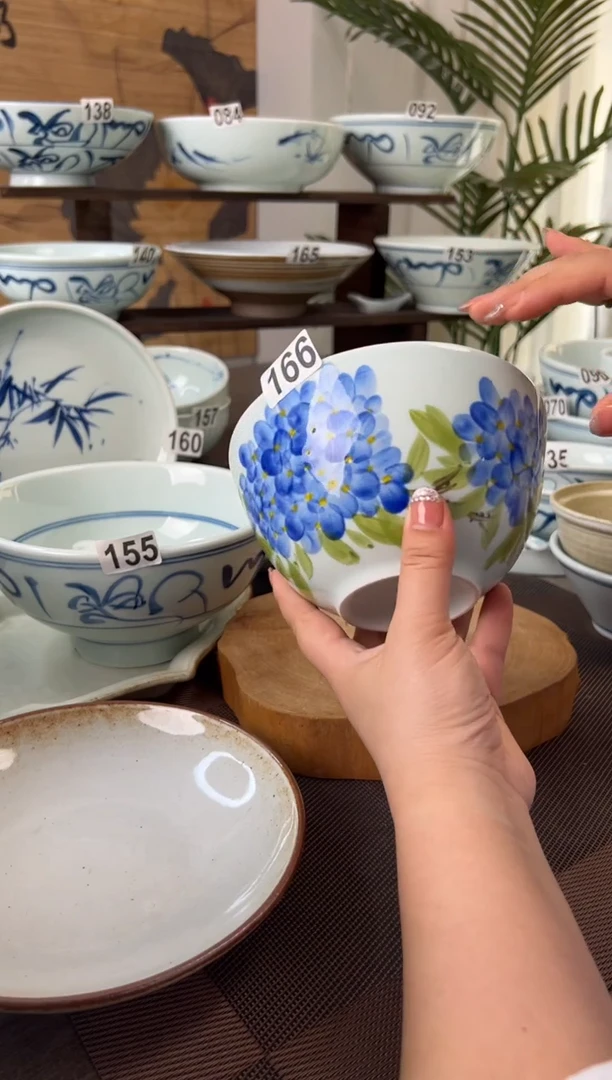 碗微瑕福利绣球花6寸小足面碗（单只装）