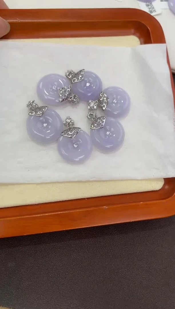 翡翠银S925镶嵌颈饰天然缅甸a货翡翠(多样性发其一