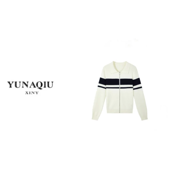YUNAQIU-早秋INS简约百搭时尚经典高级感撞色设计师外套-519