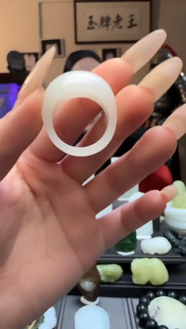 【闪购商品】和田玉白玉未镶嵌戒指