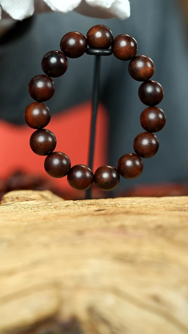 【闪购商品】木雷击枣木1.5手串雷心料