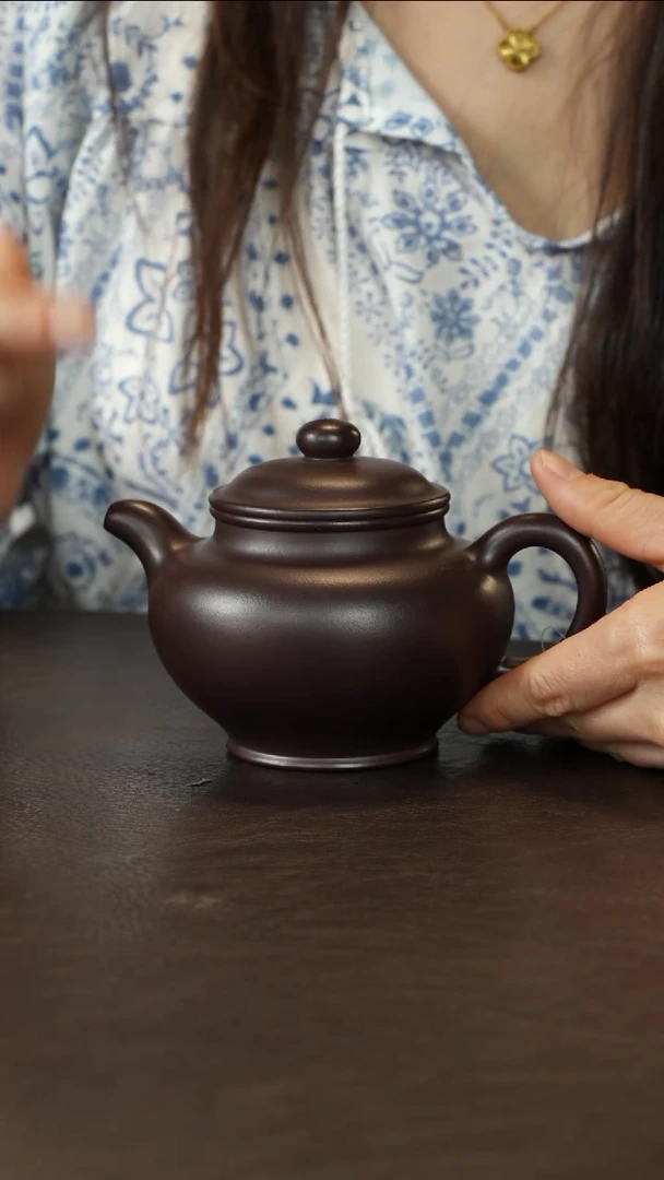茶壶紫砂范敬荣老紫泥掇只