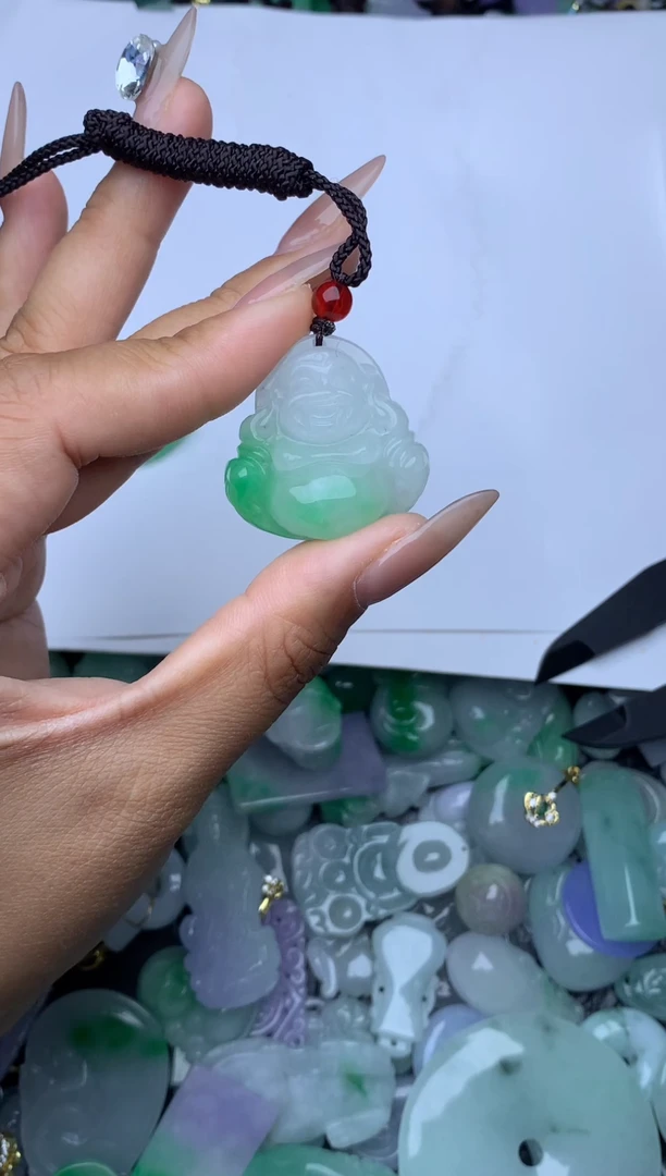 翡翠未镶嵌颈饰天然缅甸翡翠吊坠