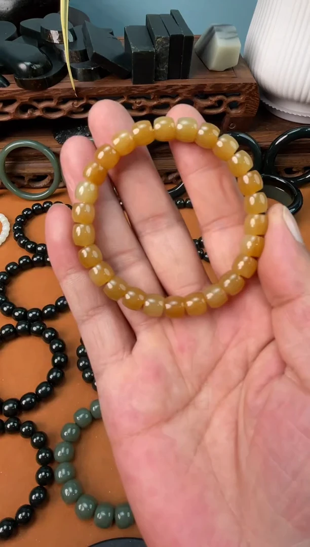 手链未镶嵌和田玉新疆和田玉手串卡8