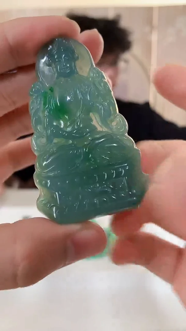 定制翡翠未镶嵌4688bb-毛货挂件赠珠链60