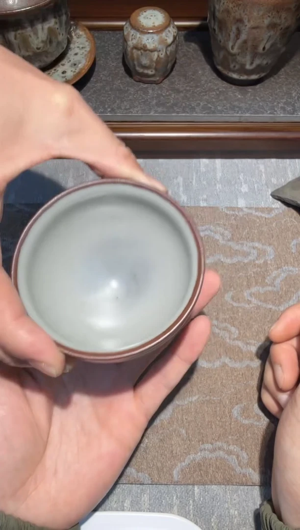 茶盏林远福灰贝盏34