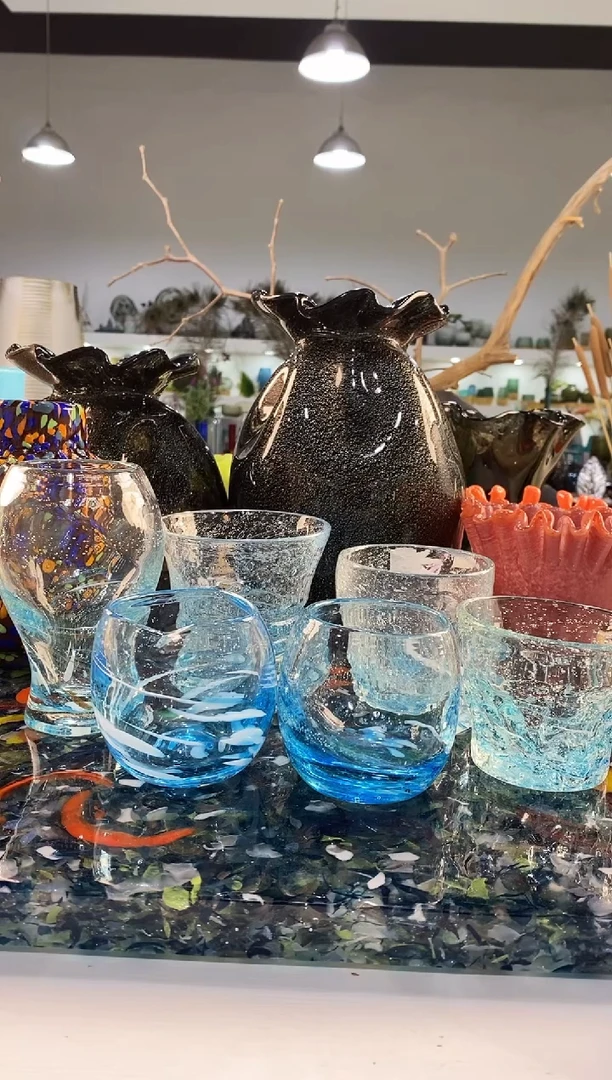 慕忆家手作琉璃花瓶6个