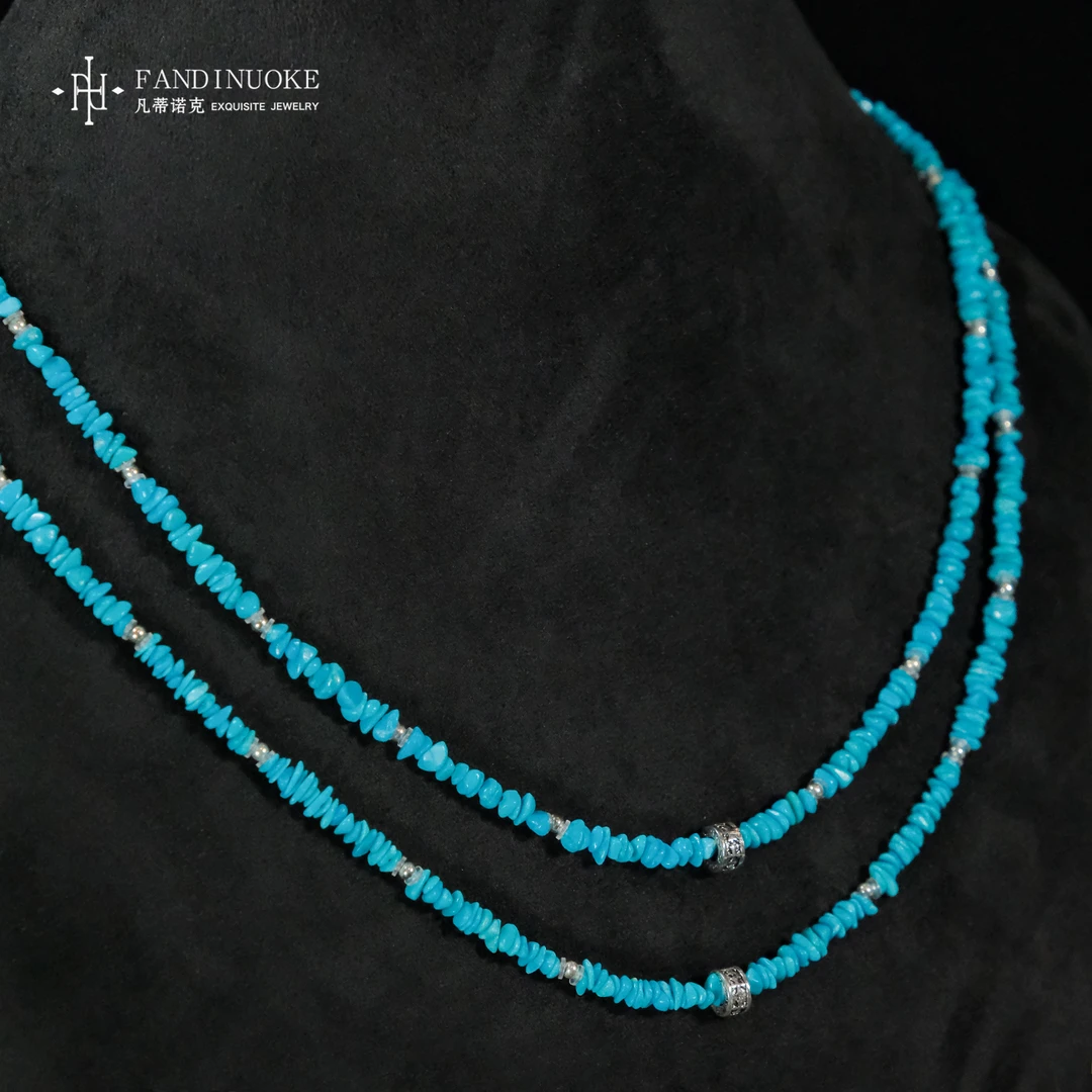 【加加专属】19  MJ93024-绿松石随形项链-多样性发一件-48cm