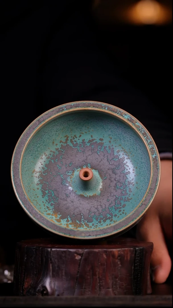 其他钧瓷钧窑瓷器钧窑瓷器纯手工同心炉121*44*mm