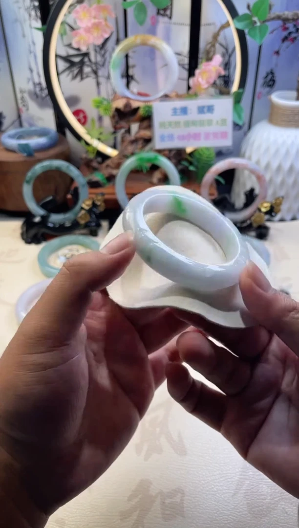 未镶嵌手镯翡翠正圈54