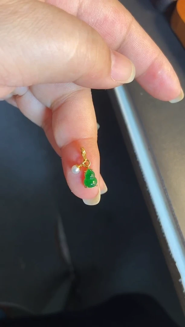 吊坠(不含链)银S925镶嵌翡翠1