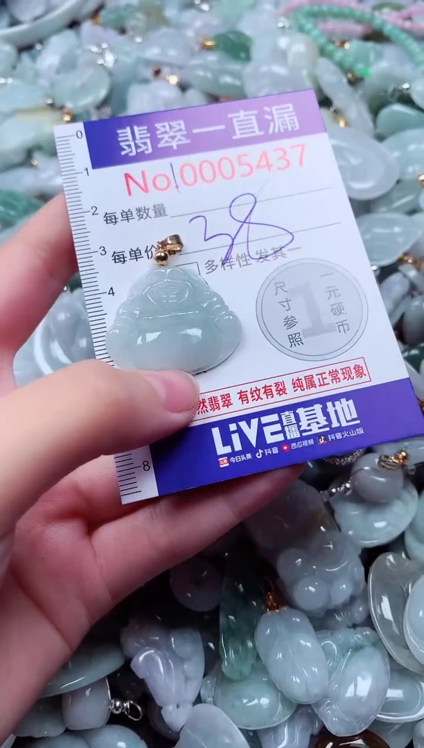 吊坠(不含链)未镶嵌翡翠5437
