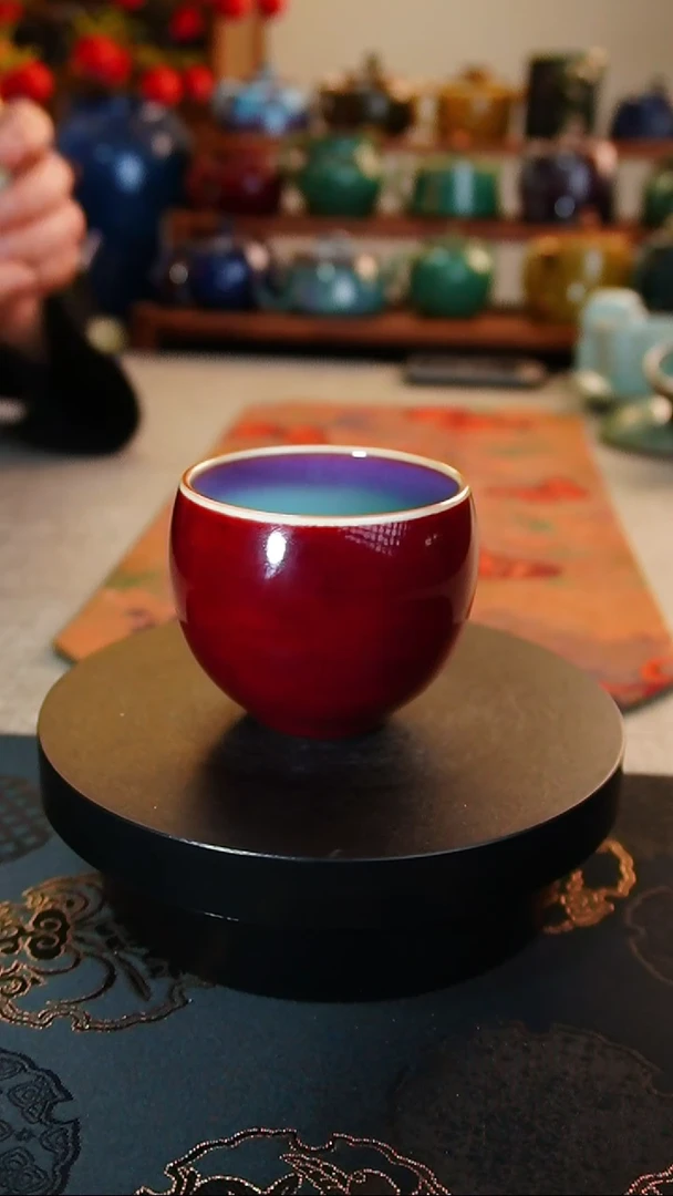 【闪购商品】瓷片653  玉石釉罗汉杯 贤