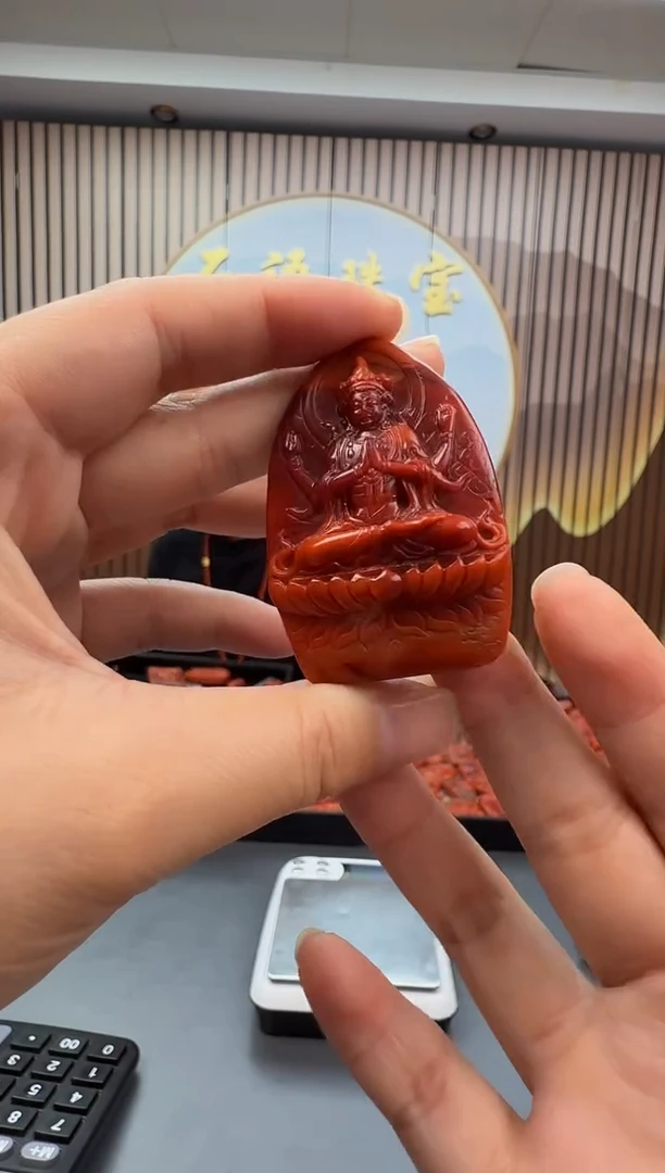 未镶嵌雕刻南红玛瑙053ZB1009产品一个