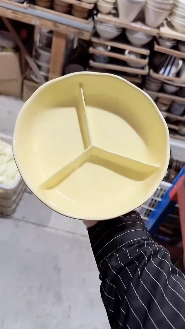 陶瓷三格 微瑕凑满20元包邮