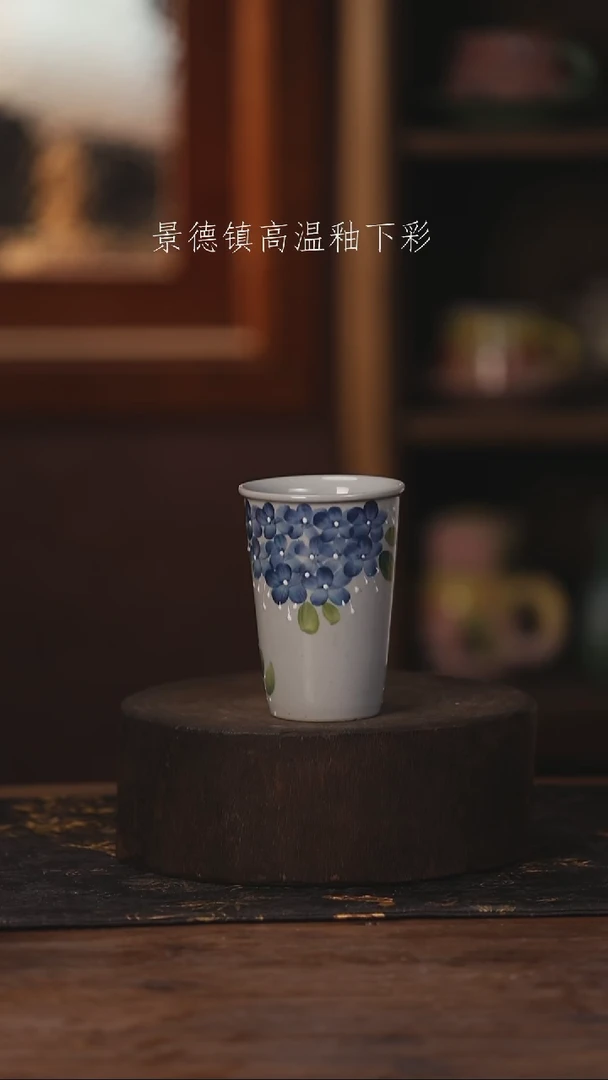陶瓷景德镇高温釉下手绘陶瓷485