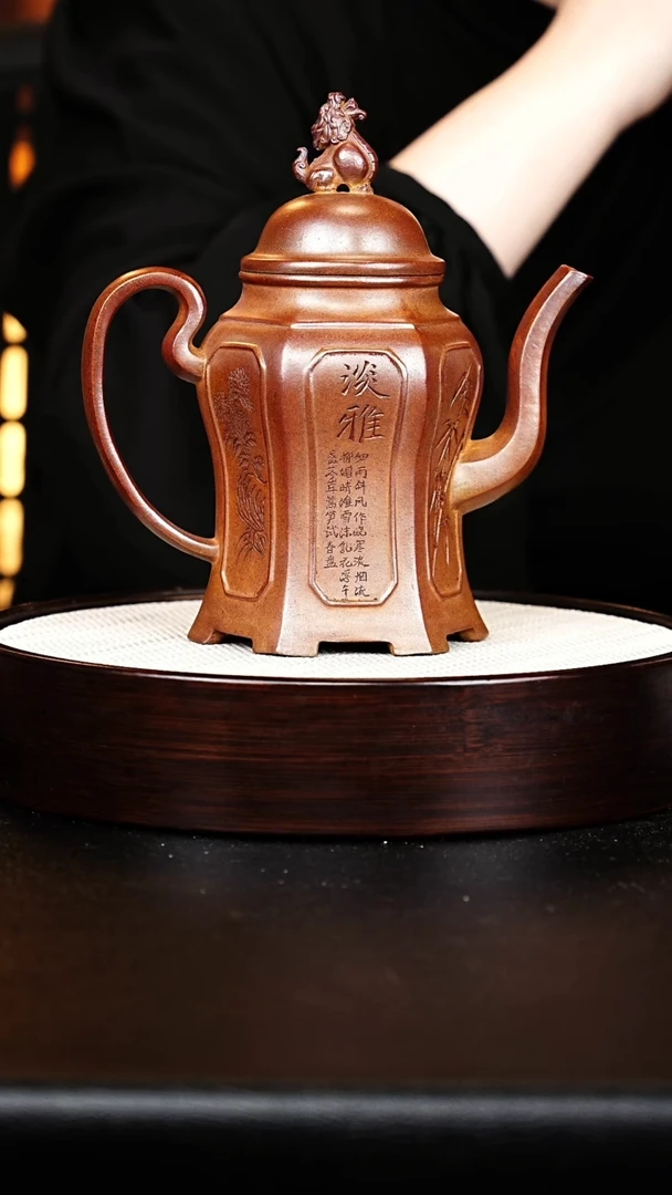 茶壶紫砂宫灯壶