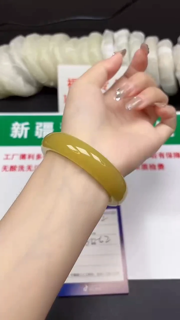 和田玉手镯未镶嵌122-7-61