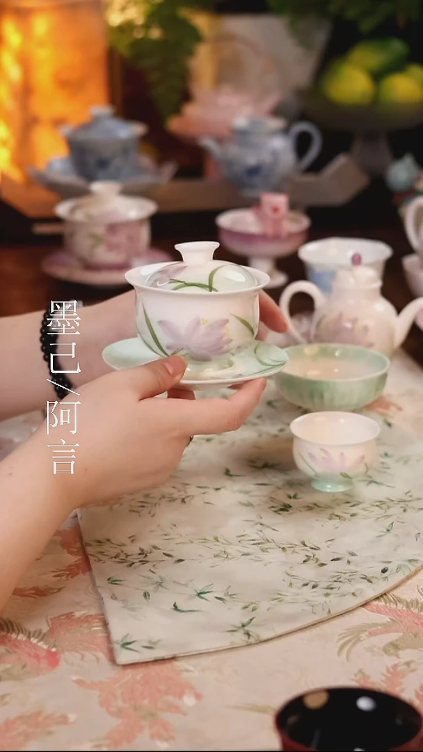 粉黛梦兰三才盖碗哈哈哈