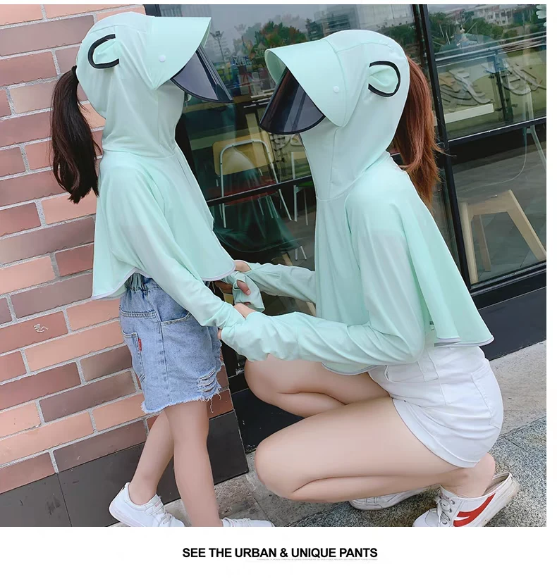 短款女长袖透气韩版防晒衫户外男连帽防紫外线薄款防晒服防晒衣