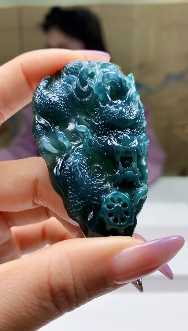 【闪购商品】定制翡翠未镶嵌5156ty-毛货挂件71