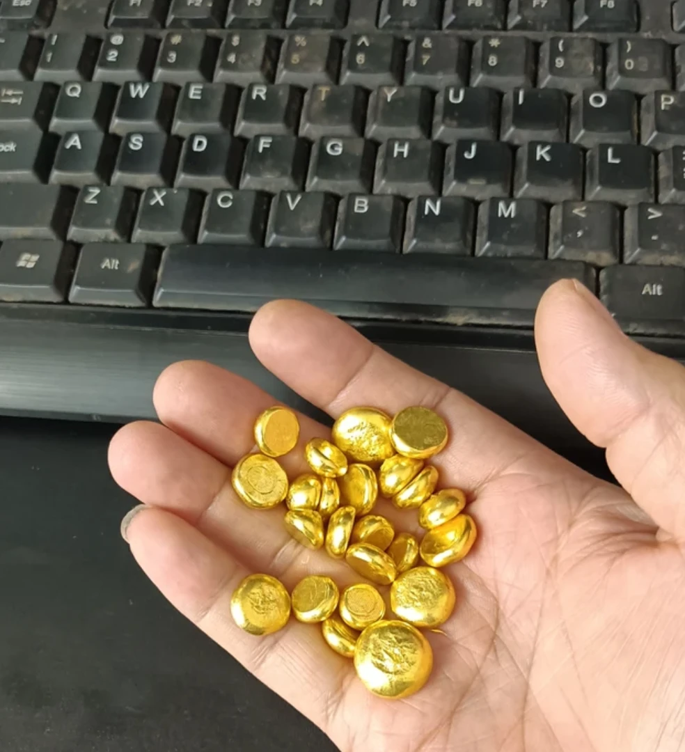 （好物推荐）金色复古可收藏工艺摆件送收纳瓶可火烧可熔炼