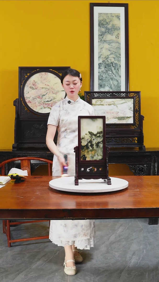 石材天然大理石画摆件