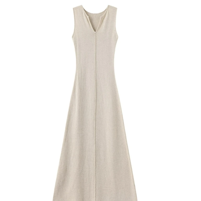 Rhuvi 【经典系3.0版】BV大牌感天丝亚麻混纺针织连衣裙