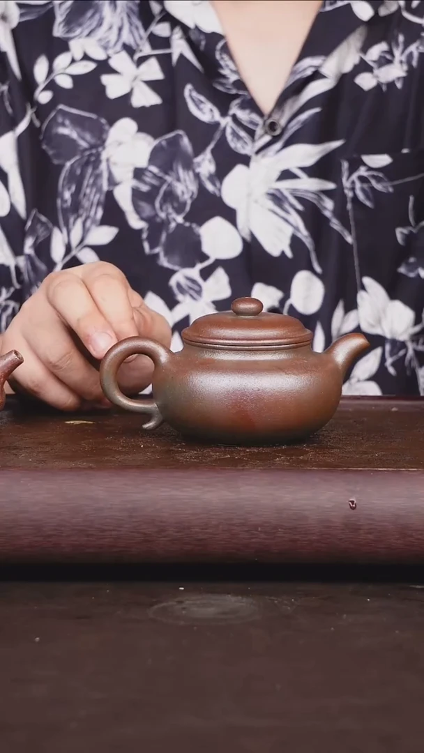 茶壶紫砂柴烧 仿古