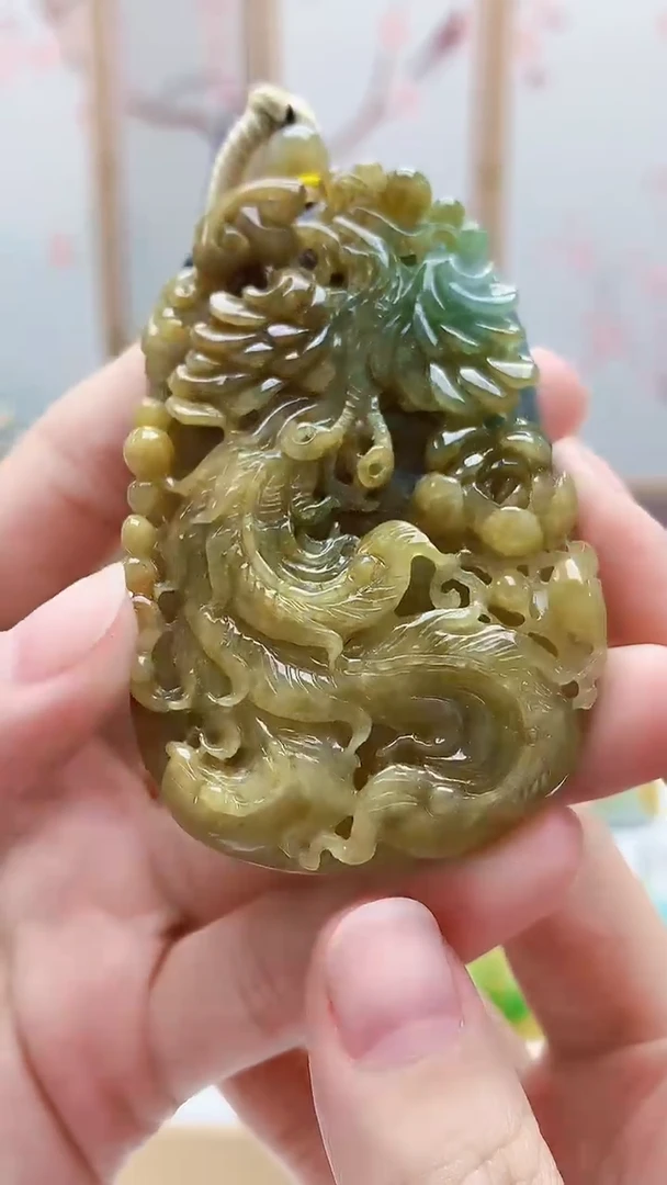 未镶嵌定制翡翠5145lr-毛货挂件111