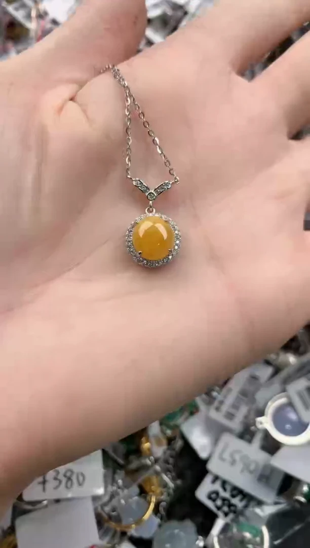 银S925镶嵌戒指翡翠444   4