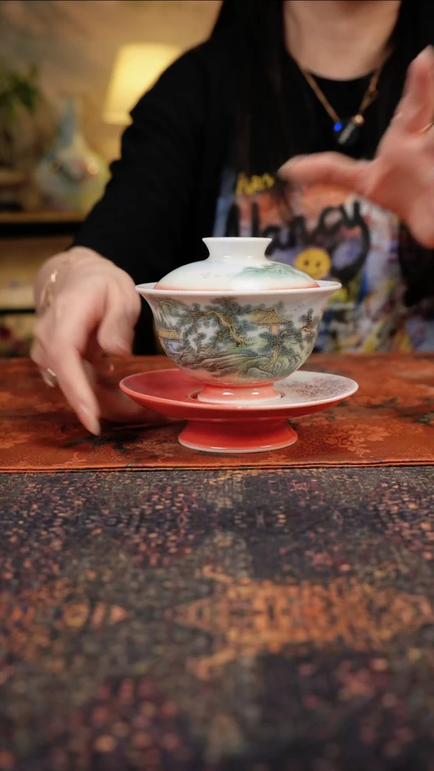 杯景德镇陶瓷杯碗柴烧多人