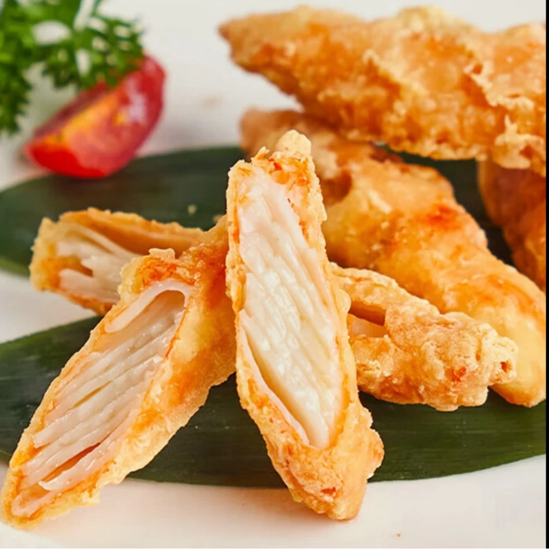顺丰发货①天妇罗模拟蟹柳  美味油炸小吃手撕油 200g/包*12包