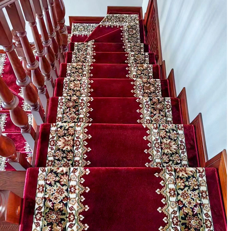 家用自吸楼梯踏步垫免洗防滑好清洗现代风柔软儿童老人防摔楼梯毯