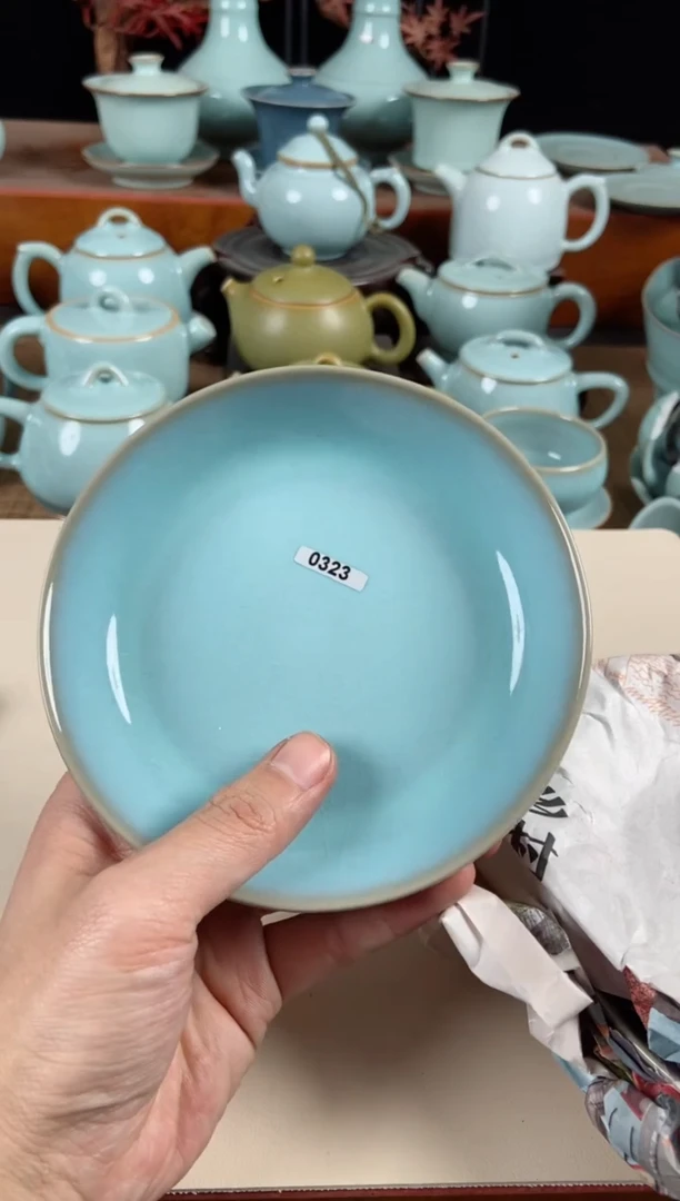 【闪购商品】其他323号有点磕碰瑶宝盘子原泥胎