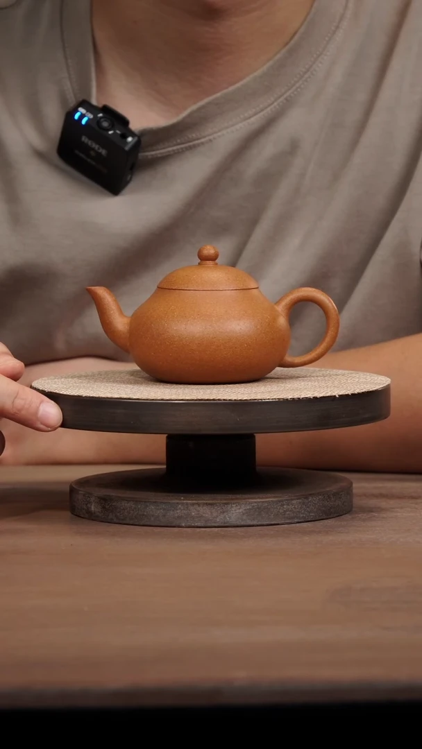 茶壶紫砂老黄段梨形
