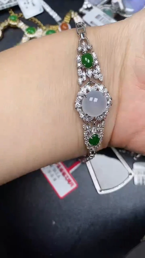 银S925镶嵌戒指翡翠1180