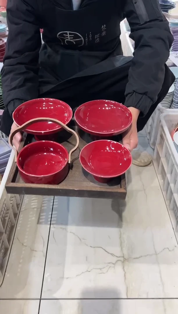 瓷片陶微瑕商品 介意勿拍 带托盘