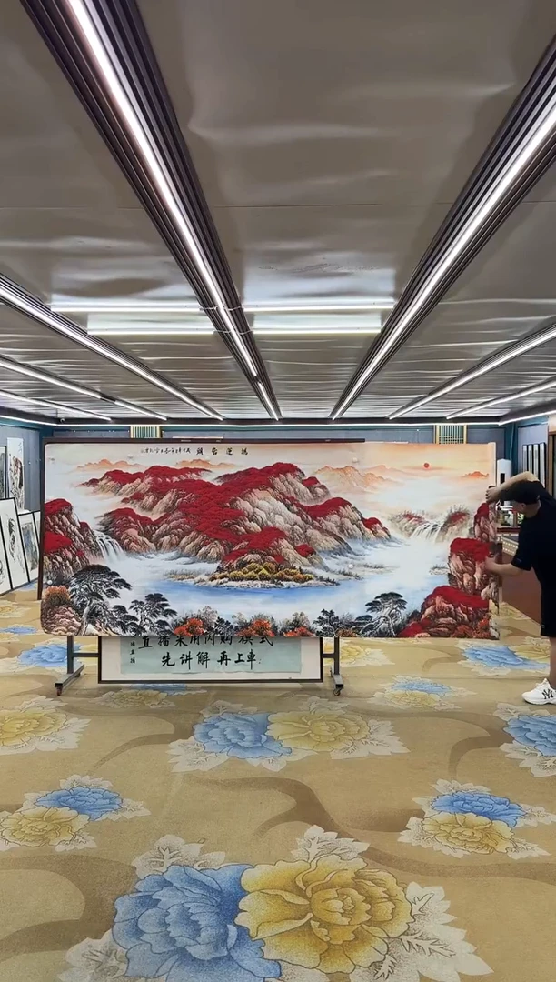绘画M刘雪红-大丈二-山水国画