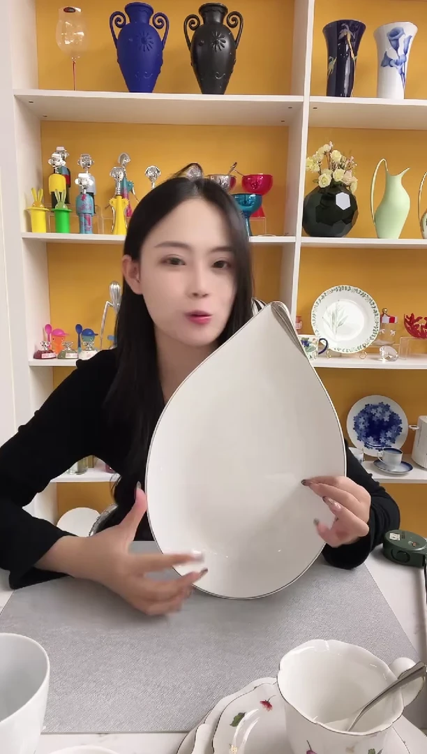 意大利敦迪 水滴系列 鱼盘36cm
